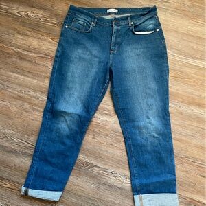 LOFT women's Dark Blue Relaxed Jeans